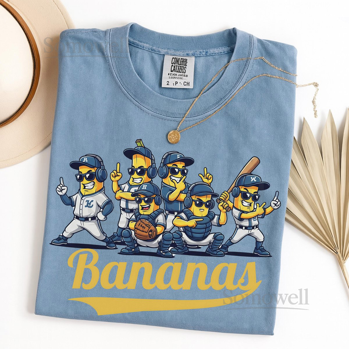 Bananas Baseball Team Shirt Funny Mascot Squad Tee Comfort Colors Game Day T-Shirt Softball Mom Gift Savannah Bananas Fan Unisex Top_46