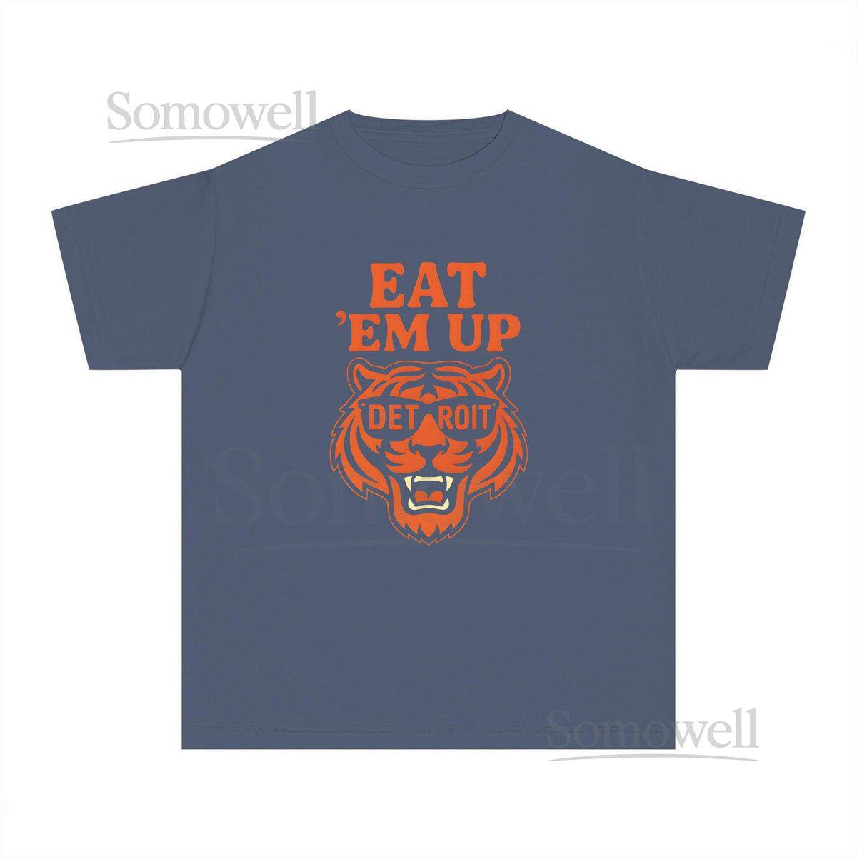 Detroit Tigers Kids Tee - Eat Em Up Tigers Vintage Baseball Tee Sports Fan shirt Gift for Tigers Fans Detroit Baseball Team Spirit Shirt_245