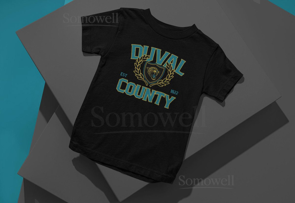 Duval County quotVarsityquot T-Shirt- Black Sizes S-4XL J_120