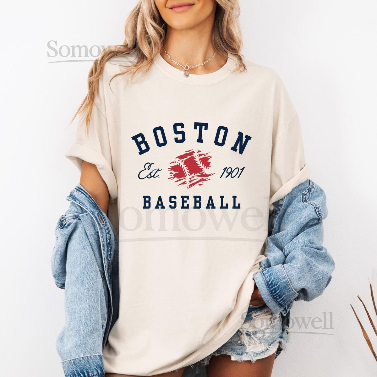 Boston Vintage Baseball Shirt Boston Baseball T-shirt Comfort Colors Shirt Baseball Fan Gift Boston Varsity Shirt Game Day Shirt_232