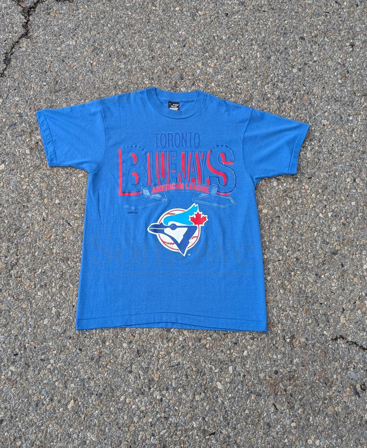 Vintage 1980s Toronto Blue Jays Single Stitch T-shirt Blue_963