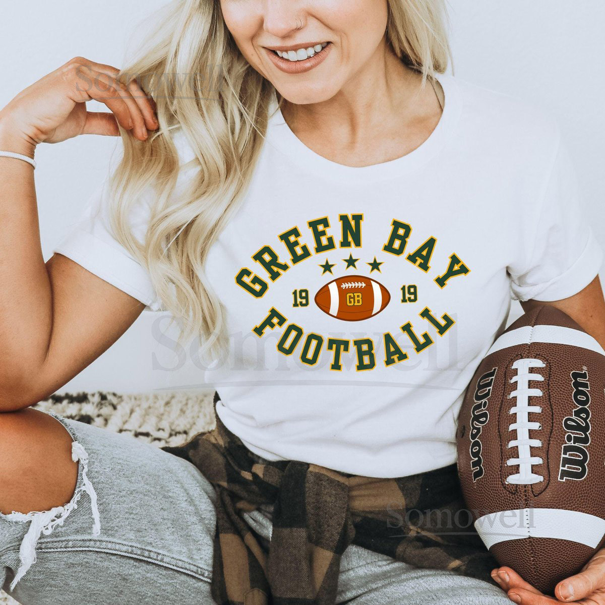 Retro Green Bay Football Shirt Varsity Packer Football Pullover Crewneck Green Bay Game Day Shirt Packer Tailgate Fan Gift_640