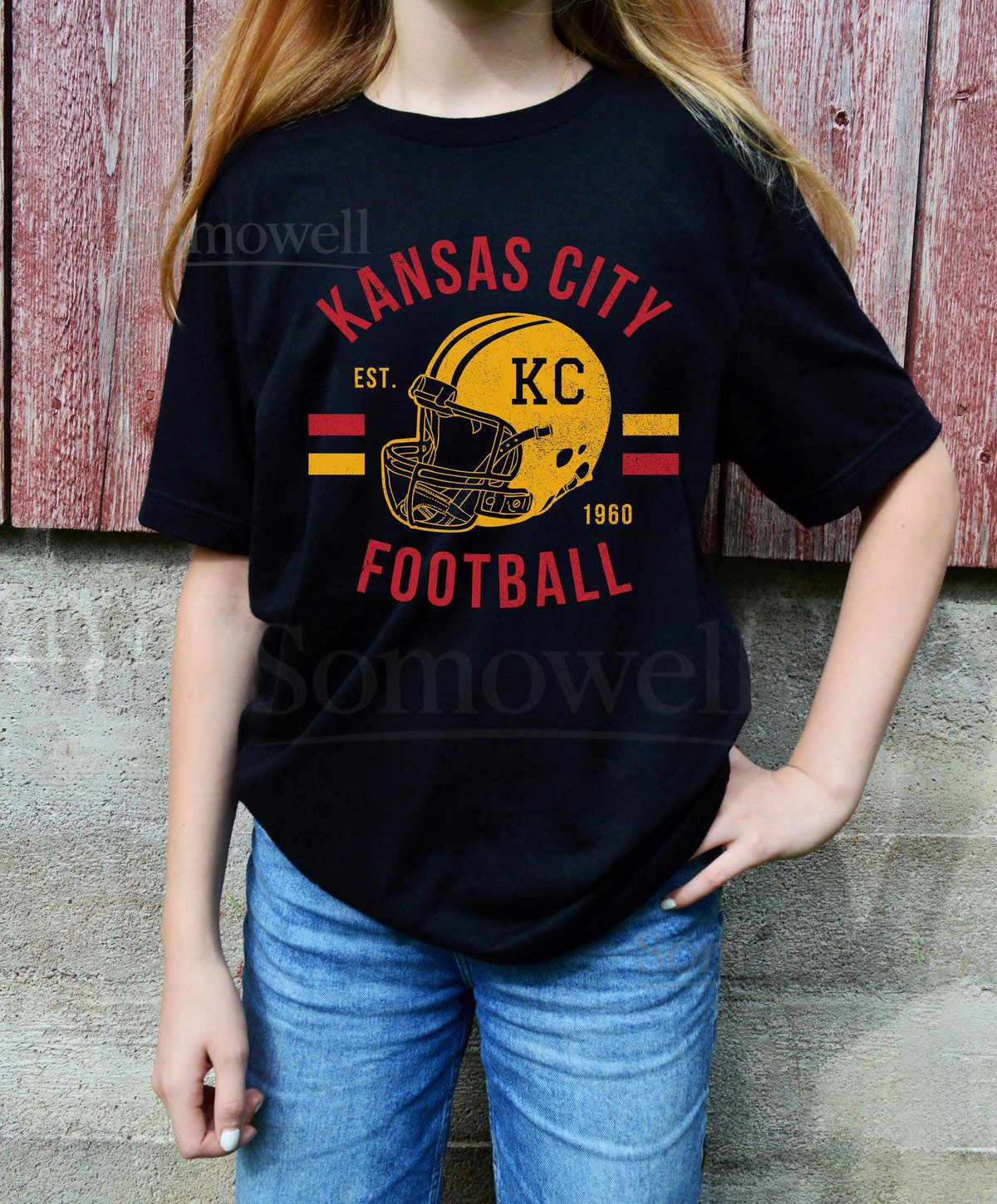 Kansas City Chiefs Kids Shirt Toddler Chiefs Shirt Vintage Kansas City Shirt Kansas City Fan Gifts KC Football Baby Youth Football Tee_280