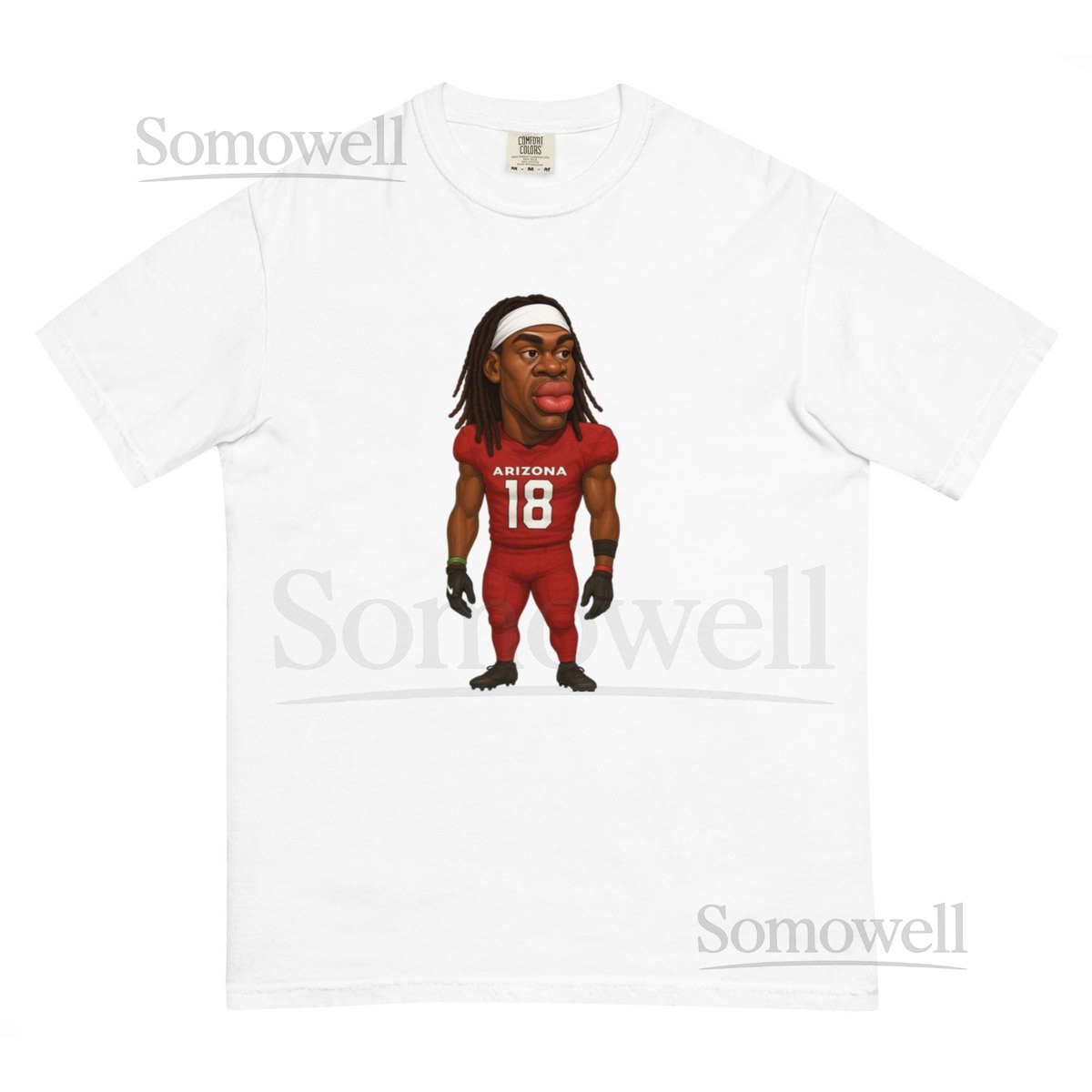 Arizona Cardinals Marvin Harrison Jr Unisex garment-dyed heavyweight t-shirt_41
