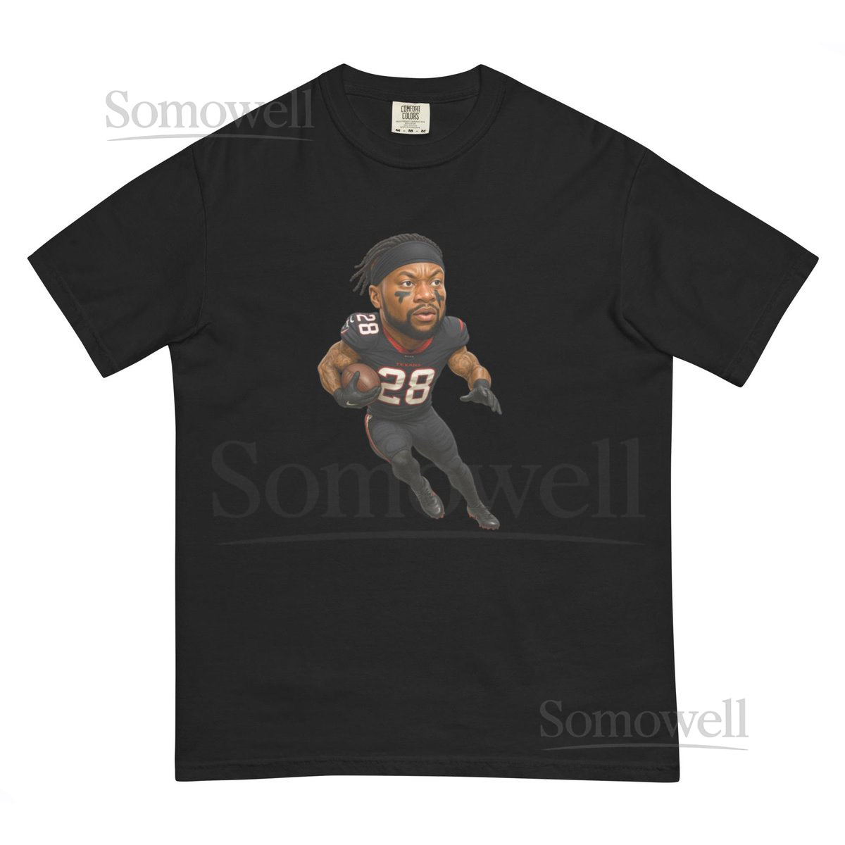 Houston Texans Joe Mixon Unisex garment-dyed heavyweight t_338