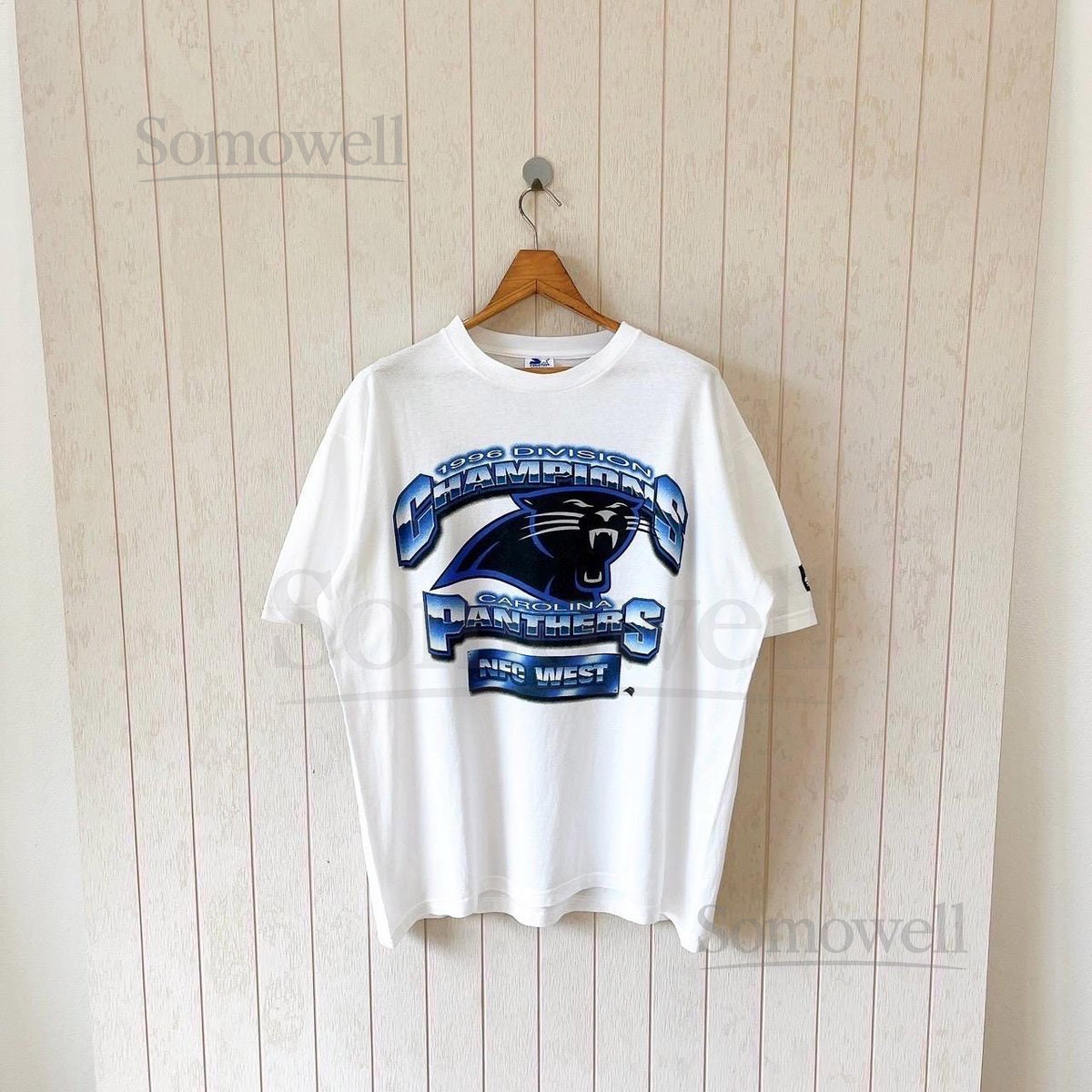 Vintage 90s Carolina Panthers T-Shirt Starter NFL Tee Size L_946