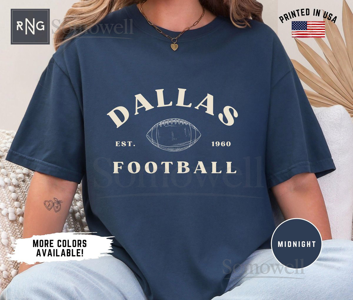 Dallas Football Shirt Cowboy Football Gameday Shirt Dallas Football Apparel Cowboy Sports Apparel Retro Dallas Football Gift_229