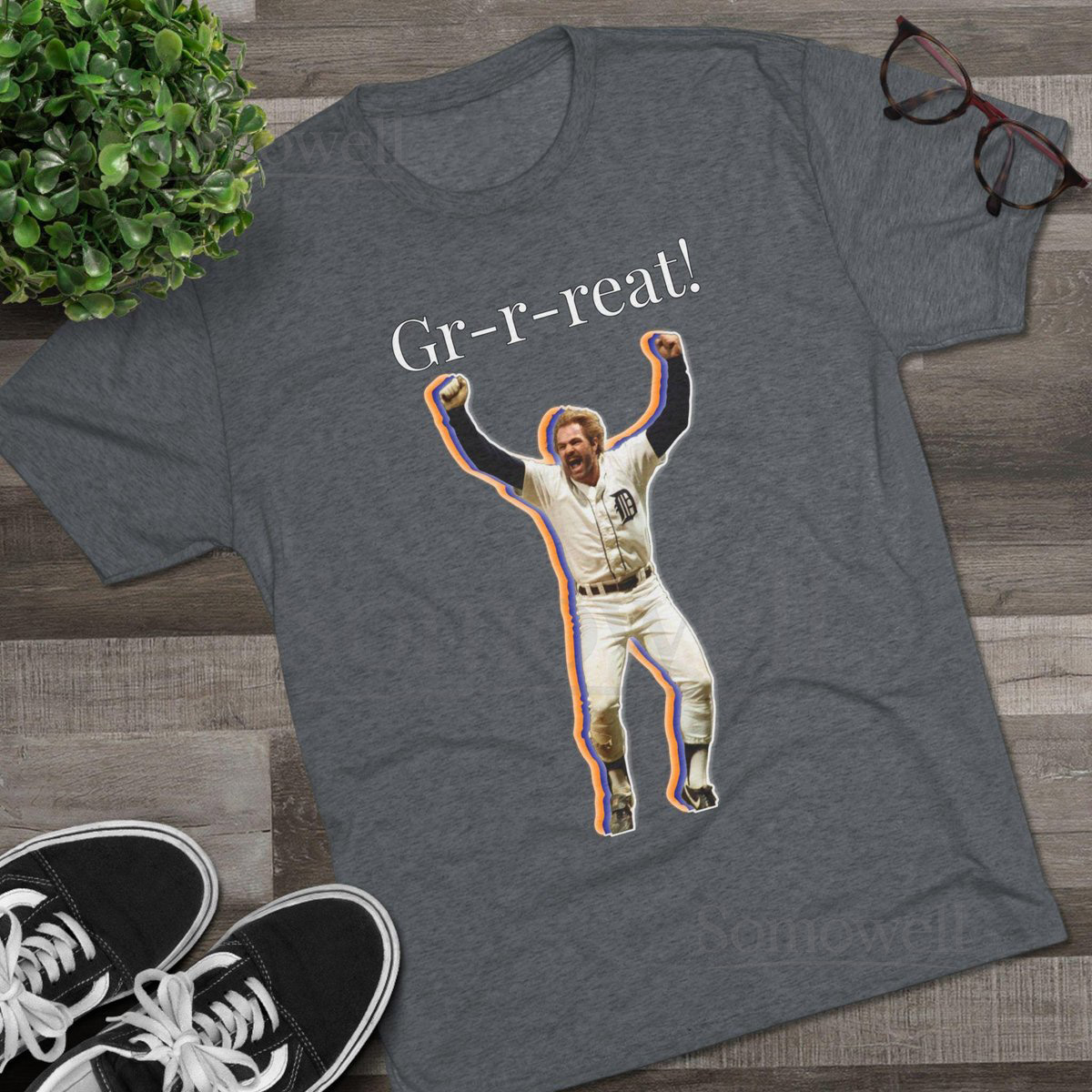 Vintage 1984 Detroit Tigers Tee Kirk Gibson Iconic Baseball Moment_856