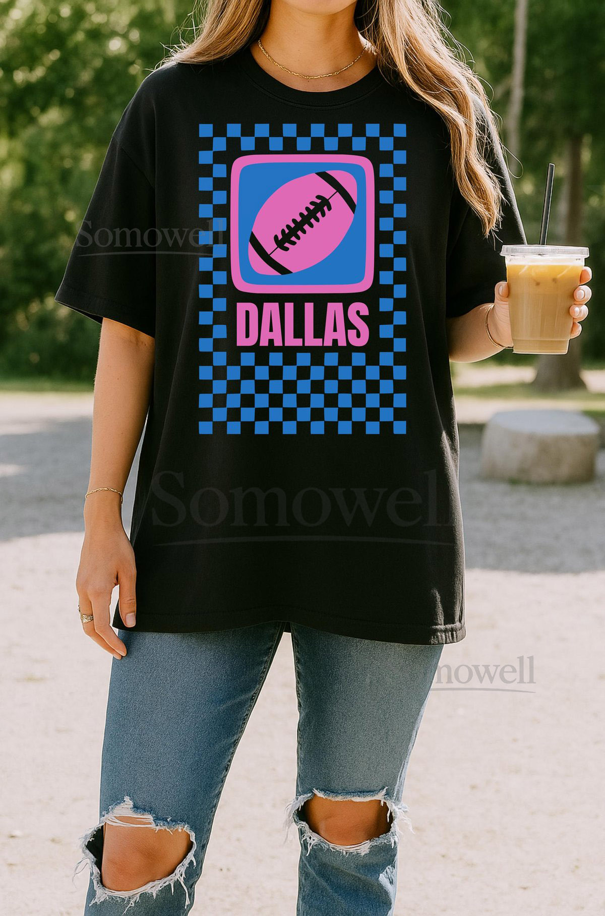 Dallas Football Comfort Colors Tee Cowboy Retro Game Day Shirt_201