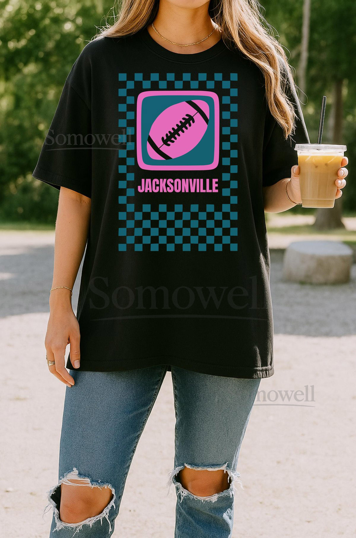 Jacksonville Football Shirt for her Jaguar Comfort _610