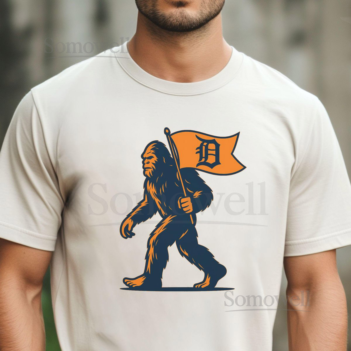 Bigfoot Detroit Tigers Shirt Michigan Baseball Tee Cool Sports Fan Shirt Graphic Bigfoot Tee Unique Detroit Gift Tigers Fan Shirt for Him_34