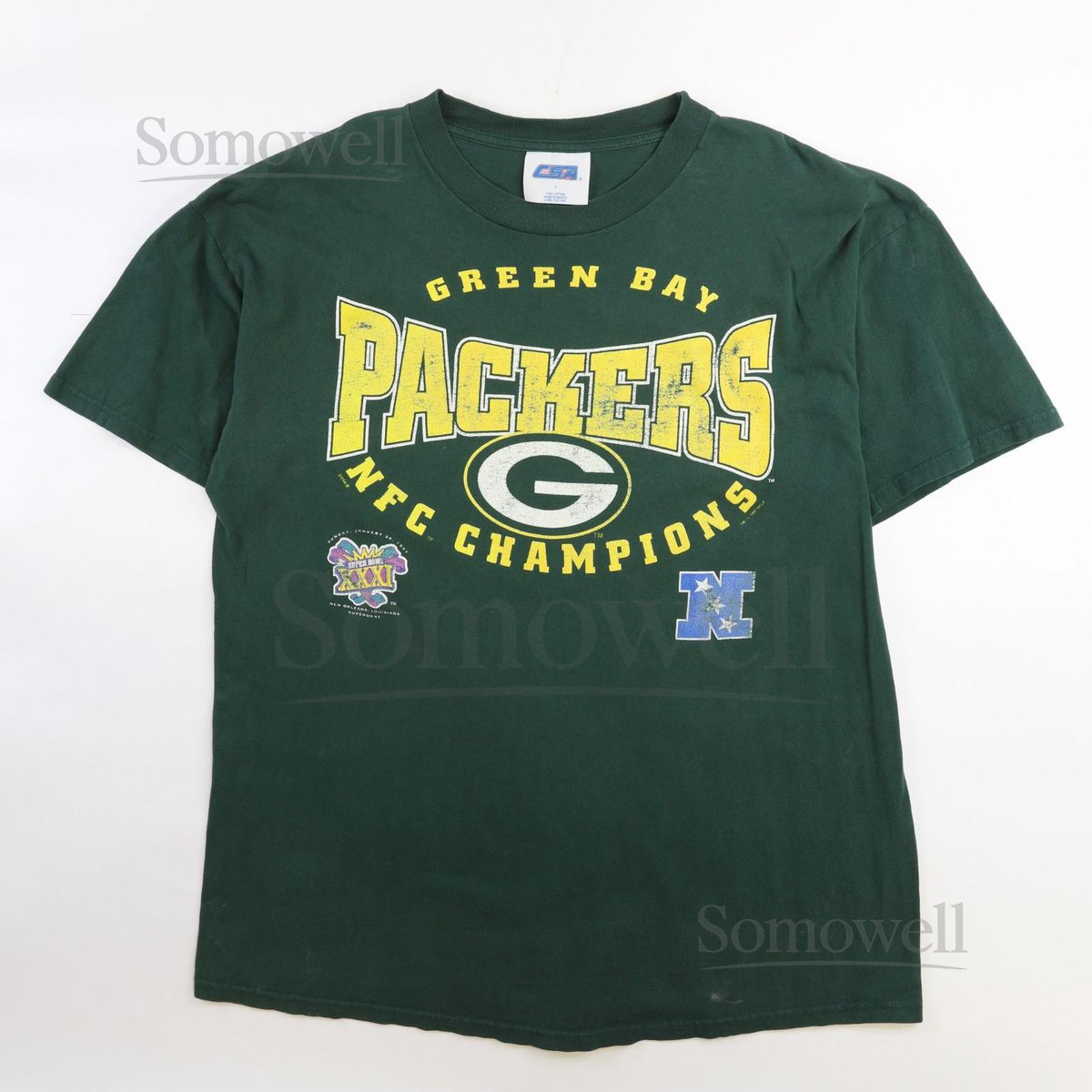 Vintage Green Bay Packers T-Shirt Size Large NFL_740