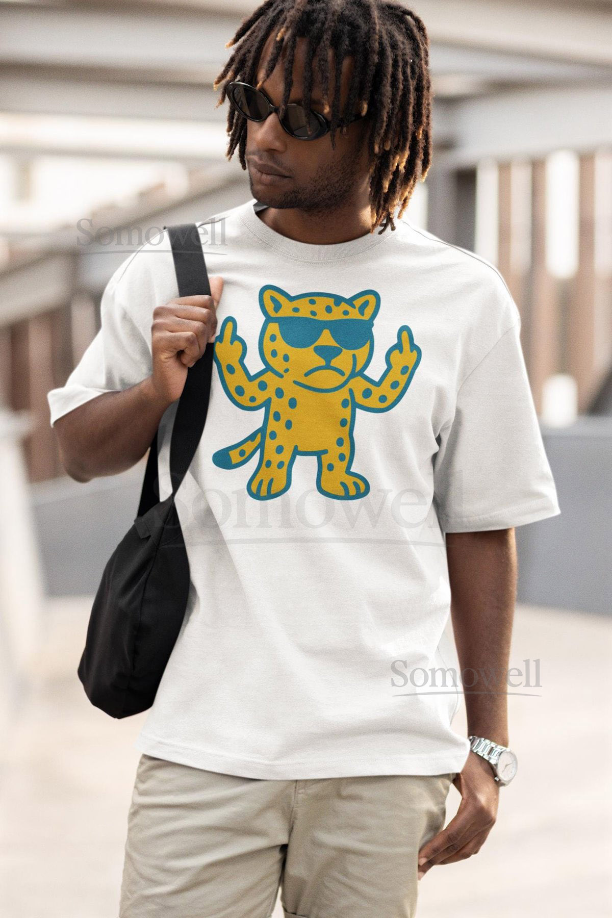 Funny Jaguar Football Shirt Cheeky Jacksonville Fan Tee Christmas Gift Father's Day T_148