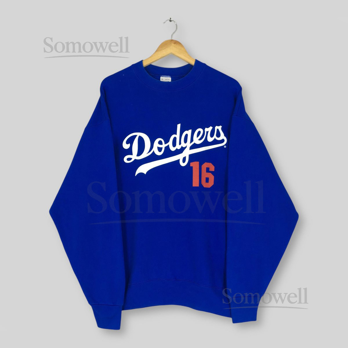 Vintage 90s Los Angeles Dodgers MLB Sweatshirt XLarge Dodgers Hideo Nomo 16 Baseball Jumper Los Angeles Dodgers Sweater Dodgers Crewneck XL_1039