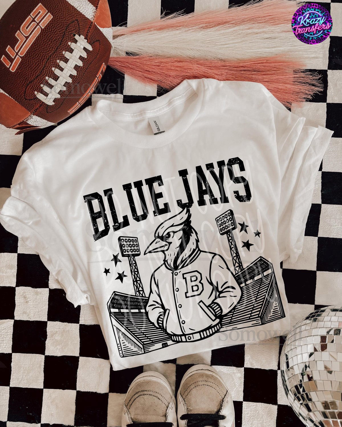 Blue Jays Football T-Shirt Retro School Mascot Tee Game Day Spirit Shirt for Students Fans Unisex Team Pride Apparel_137