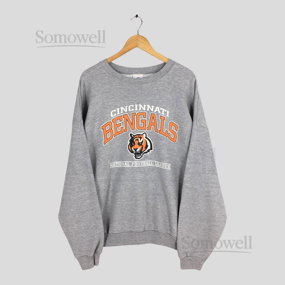 Vintage Cincinnati Bengals NFL Sweatshirt 2XLarge Cincinnati Bengals Printed Crewneck Bengals National Football League Sweater Size 2XL_1083