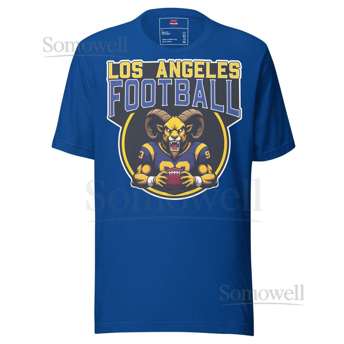 Los Angeles Football T-Shirt Vintage Retro Football Fan Gift LA Sports Apparel_566