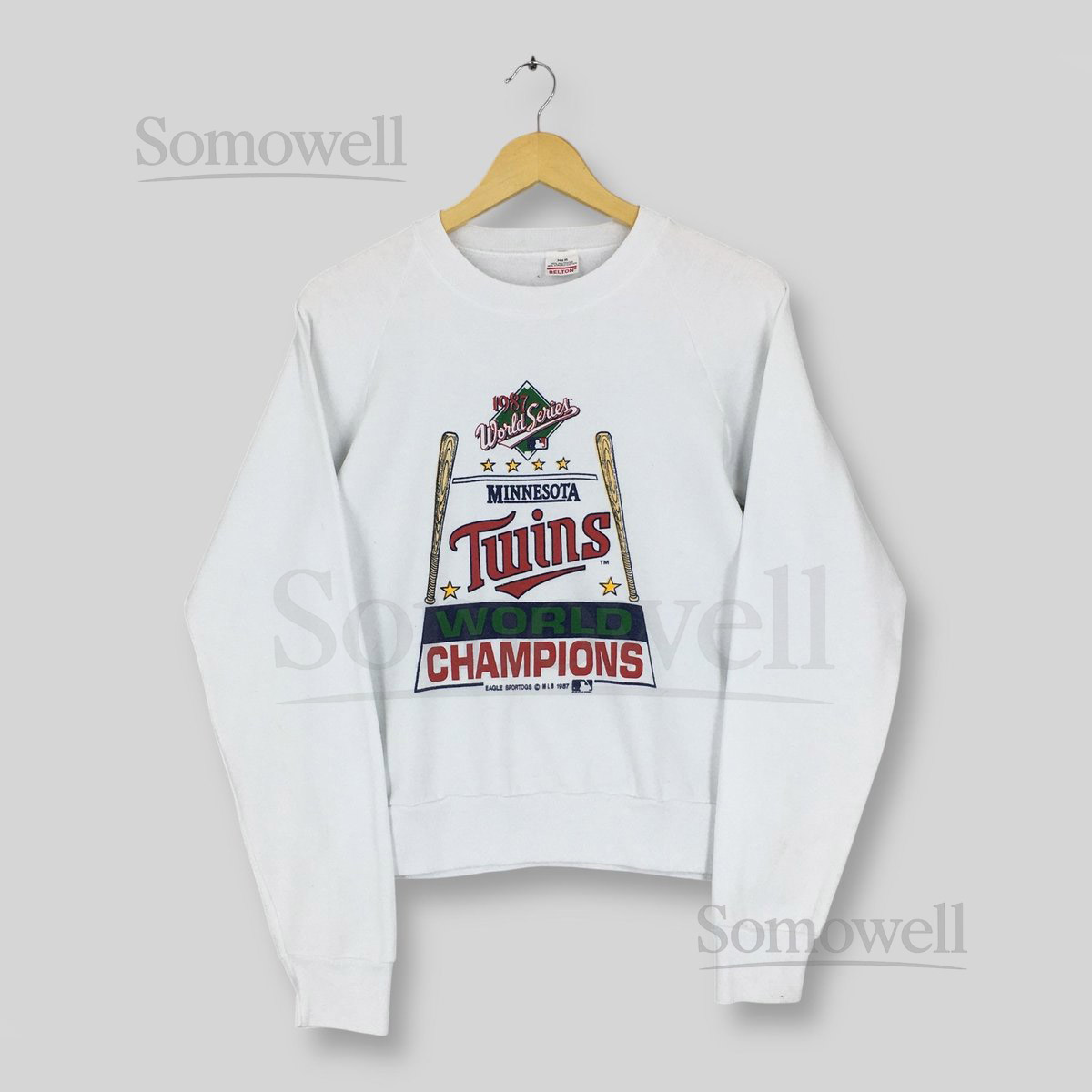Vintage 80s Minnesota Twins MLB Sweatshirt Small 1987 Minnesota Twins World Series Champs Sweater Twins American Baseball Crewneck Size S_878