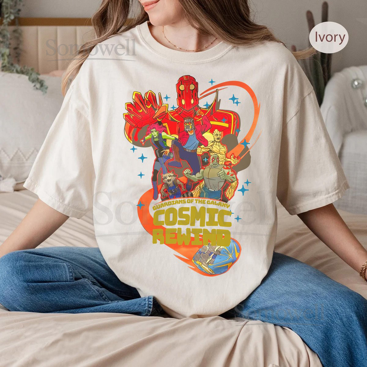 Disney Guardians of The Galaxy Cosmic Rewind Characters T-Shirt Disneyland Family Matching Shirt Disney Family Trip 2025 Vacation T-Shirt_411