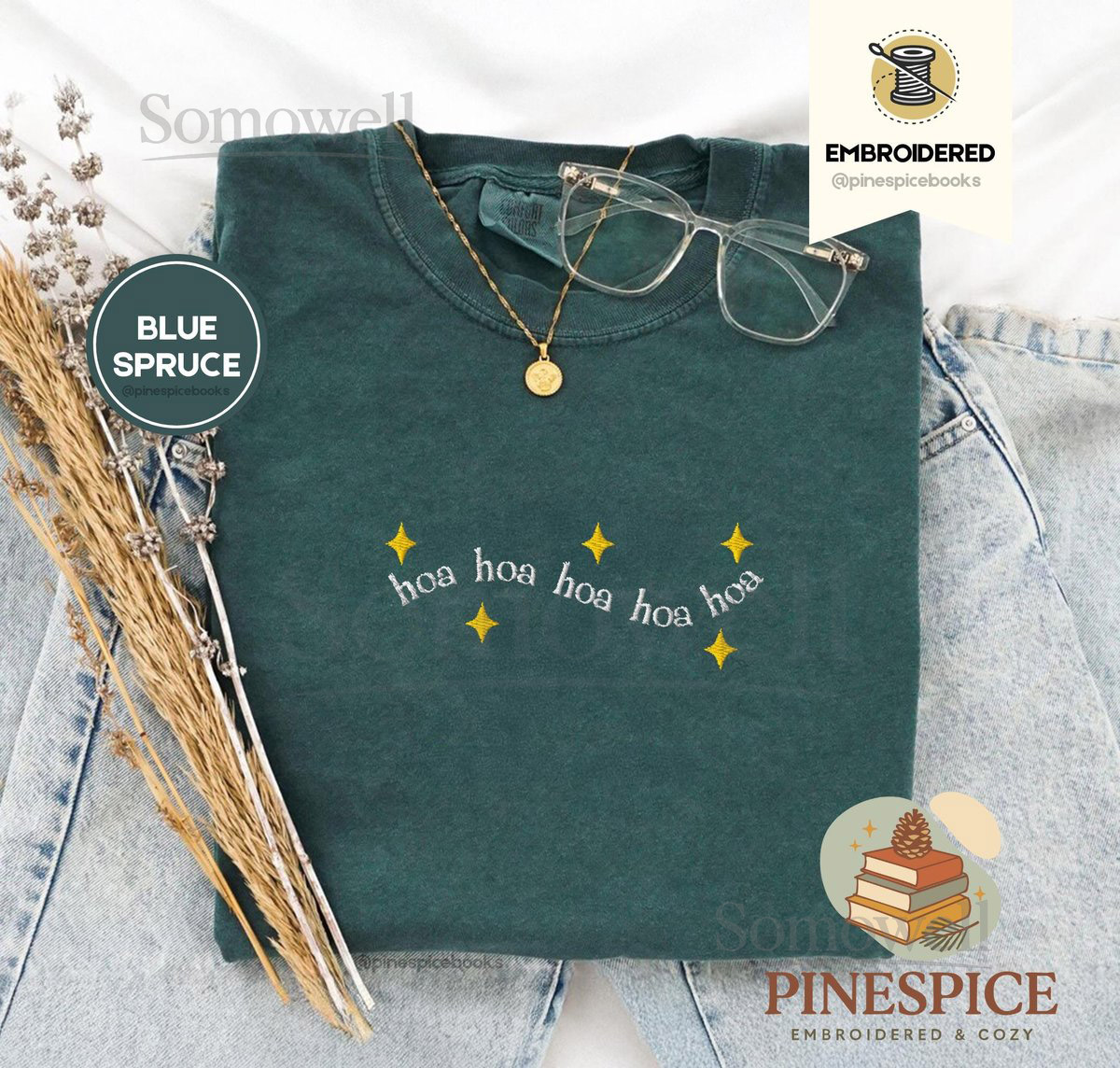 HOA HOA HOA embroidered meme shirt tts comfort colors 1717 cullen tee fan gift_123