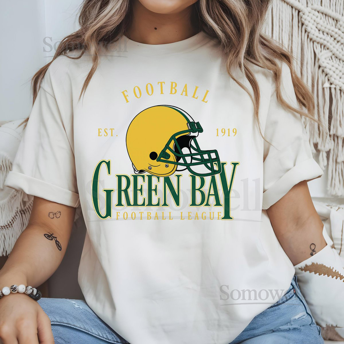Green Bay Packers T Shirt Comfort Colors Sweatshirt Football Helmet Tee Green Bay Football Packers Football Shirt Packers Fan Gift_477