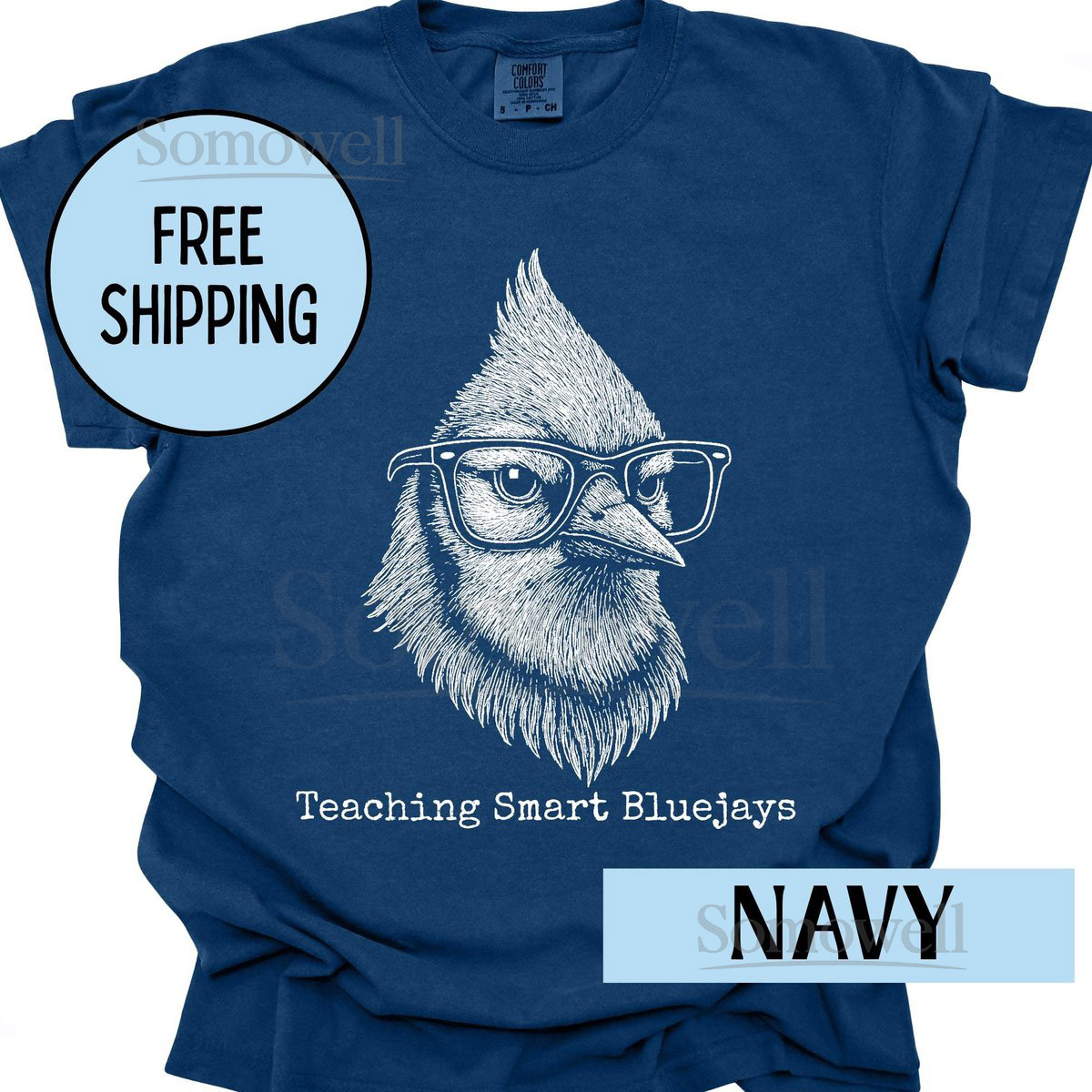 Teaching Smart Bluejays Shirt Bluejays Teacher Tee Comfort Colors Back To School First Day of School Bluejays Mascot Shirt New Teacher Gift_228