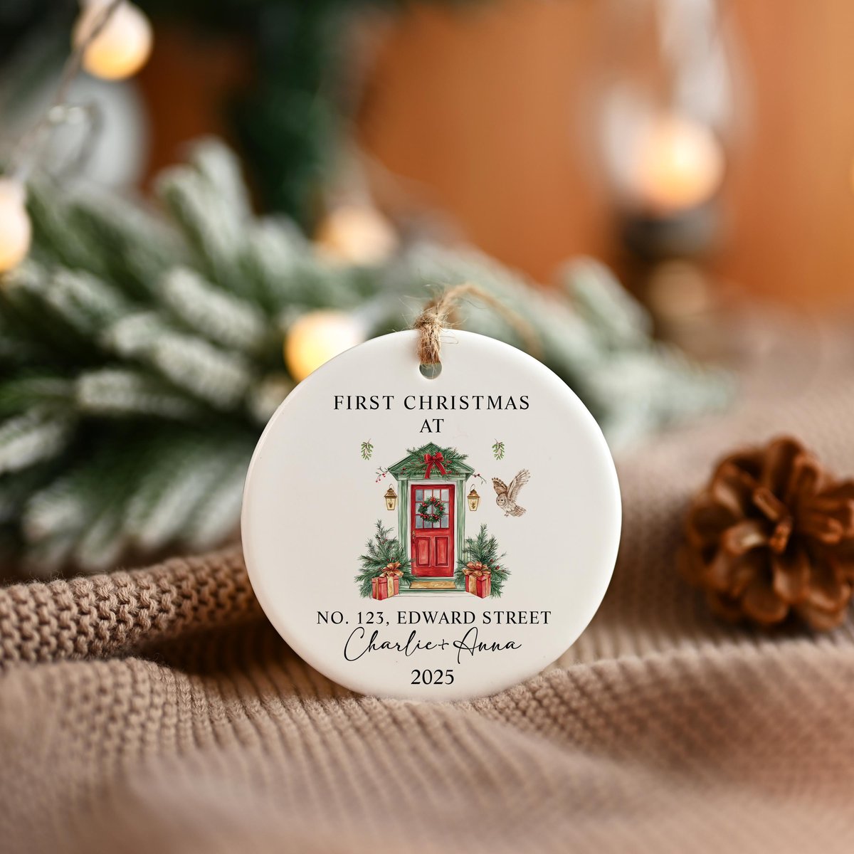 Our New Home Christmas Ornament Our 1st Christmas Ornament Custom House Address Ornament First Christmas Keepsake New Home Bauble 2025