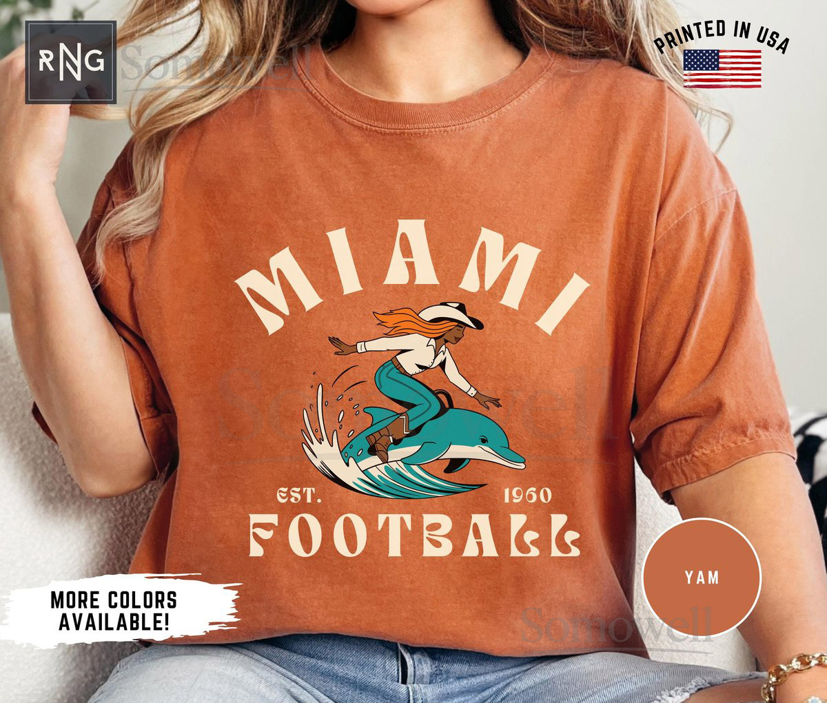 Miami Football Shirt Dolphin Gameday Football Shirt Retro Dolphin Football Apparel Miami Sports Apparel Retro Dolphins Football Gift_448