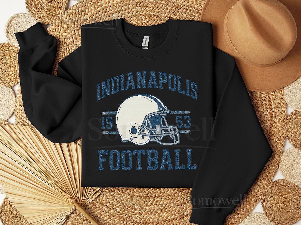 Indianapolis Football Vintage Sweatshirt Retro Colts Football Fan Sweatshirt Game Day Indianapolis Football Sweater Sports Fan Colt_536