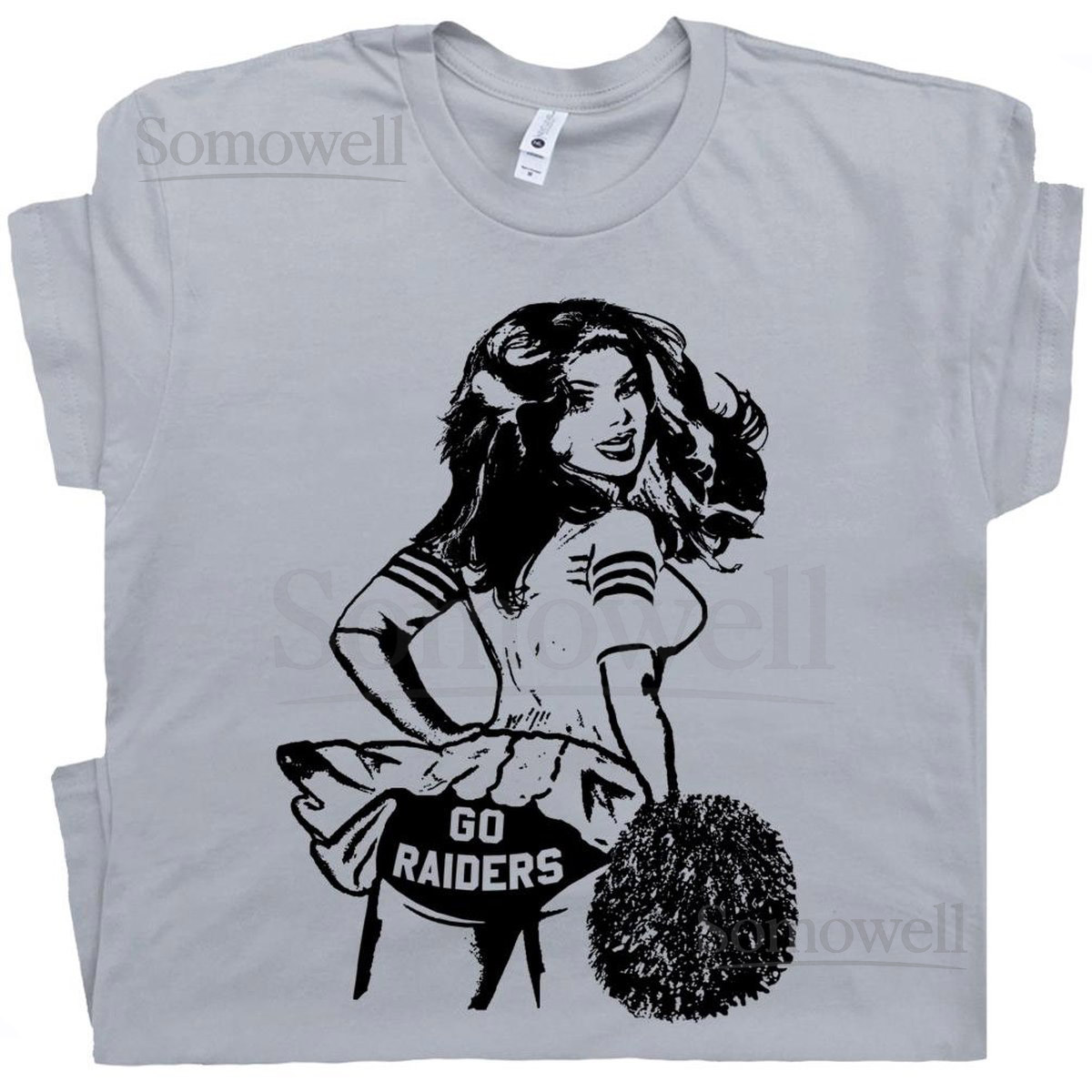 Go Raiders Shirt Vintage Raiders Football T Shirt for Women Men Ladies Guys Cute Retro Raiders Cheerleader Tee Cool Graphic Tee Raiders Logo_180