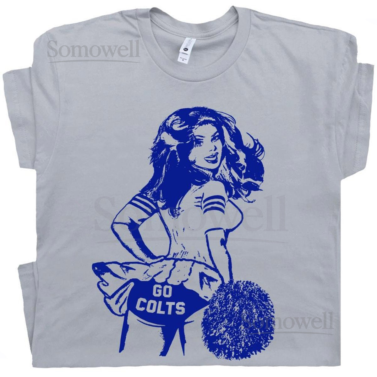 Go Colts T Shirt Vintage Colts Football Shirt for Women Men Ladies Guys Cute Retro Colts Cheerleader Tee Funny Graphic Tee Colts Jerse_164