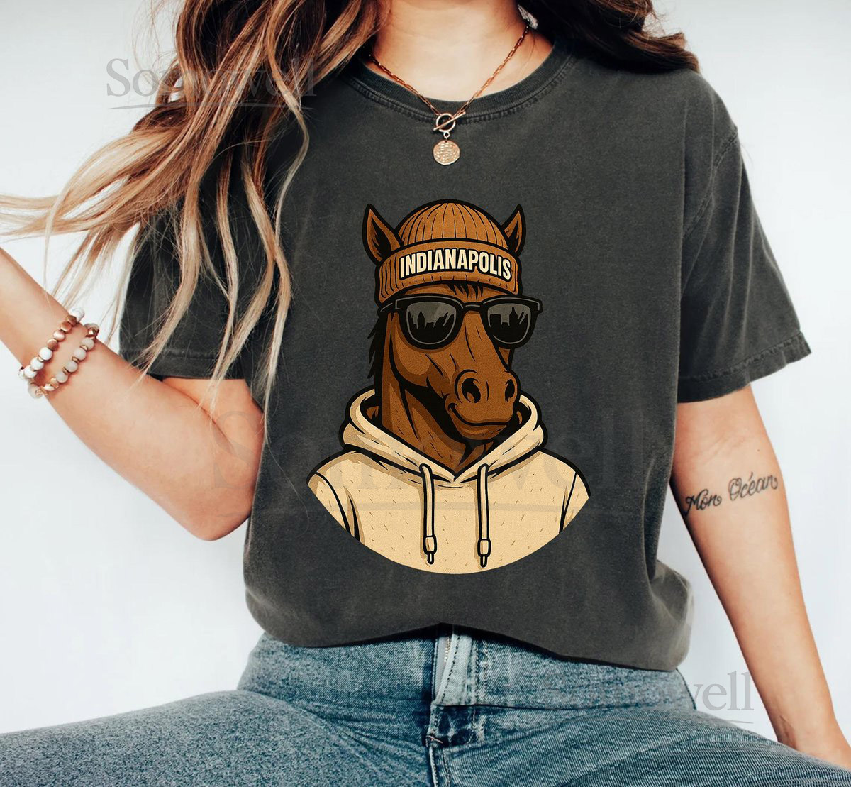 Indianapolis Football NFL Shirts Spirit Animal Football Crewneck Vintage Indianapolis Team Fan Apparel Game Day NFL Football Lovers_507