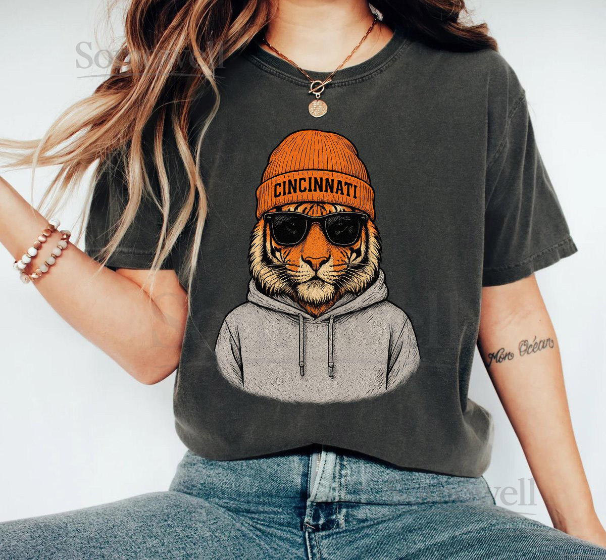 Cincinnati Football Comfort Colors Shirt Retro Cincinnati Tigers Fan TShirt Trendy Game Day Apparel Cincinnati Mascot Football Lover Gift_520