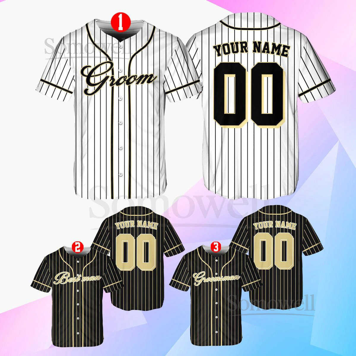Personalized Groom and Groomsmen Baseball Jersey Personalized Best Man Jersey Perfect for Engagements Weddings and Bachelor Parties_155
