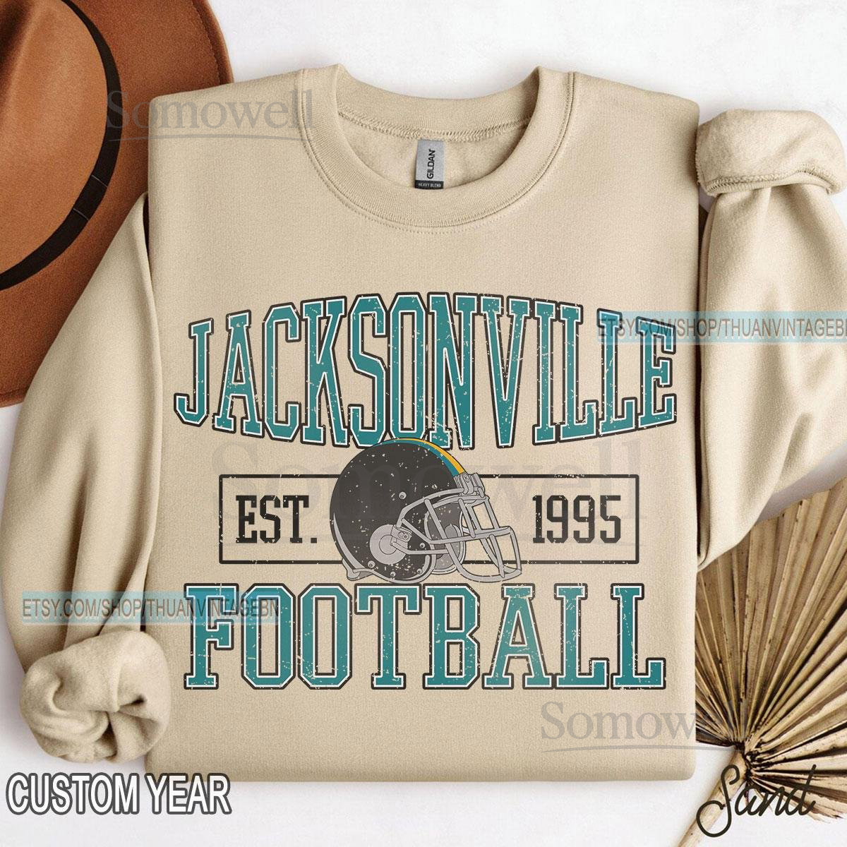 Vintage Jacksonville Football Sweatshirt Jacksonville football shirt Jacksonville Football Fan Tee Jacksonville t-shirt Game Day ap_1002