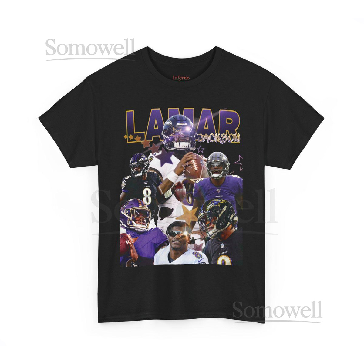 Vintage Lamar Jackson Graphic Tee_1097
