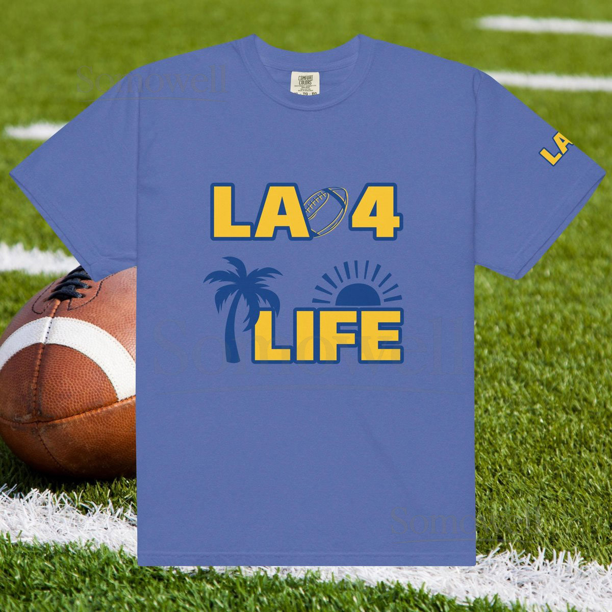 Los Angeles Football LAR LA 4 Life Unisex heavyweight t-shirt_547