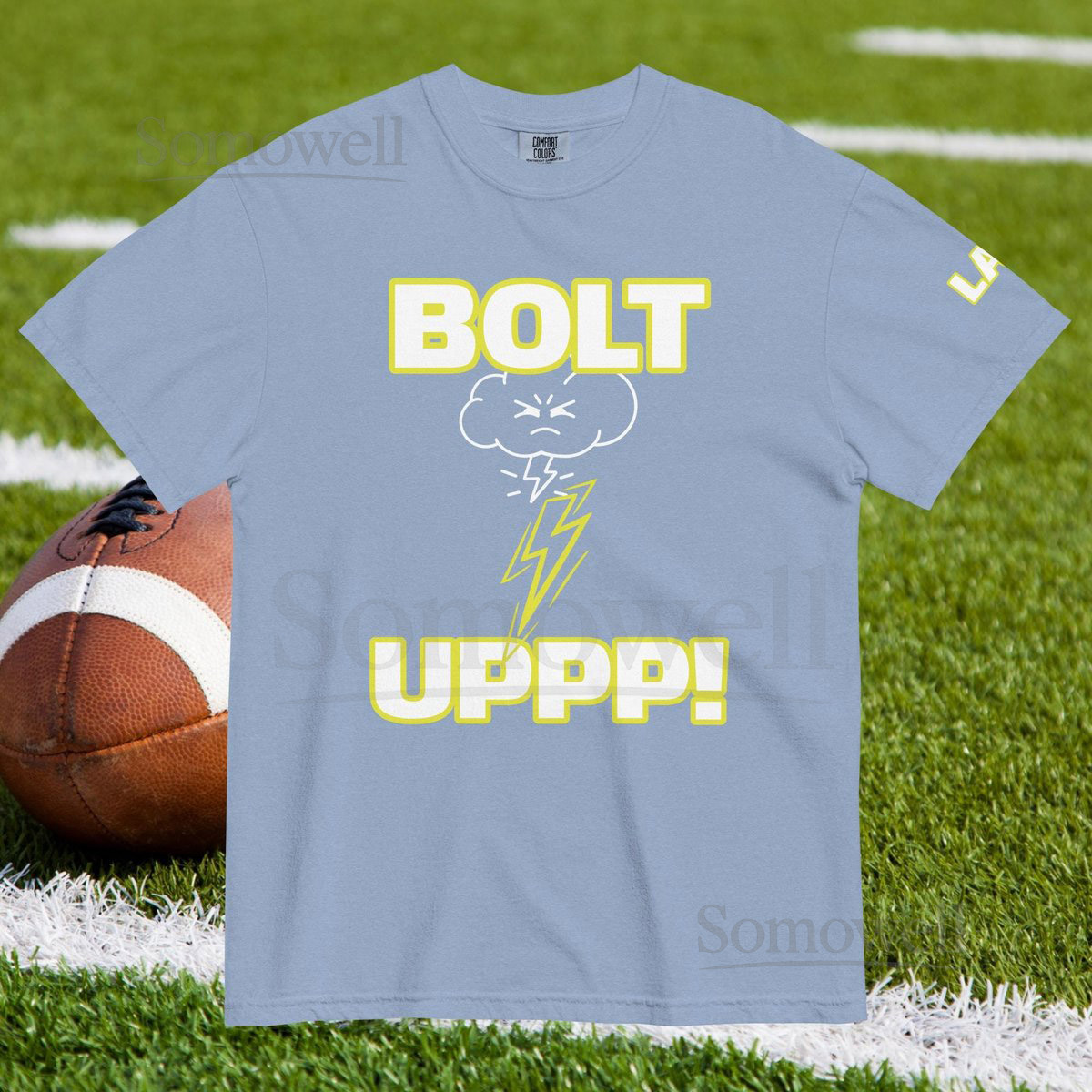 Los Angeles Football T-Shirt LAC Bolt Up Unisex heavyweight t-shirt_562