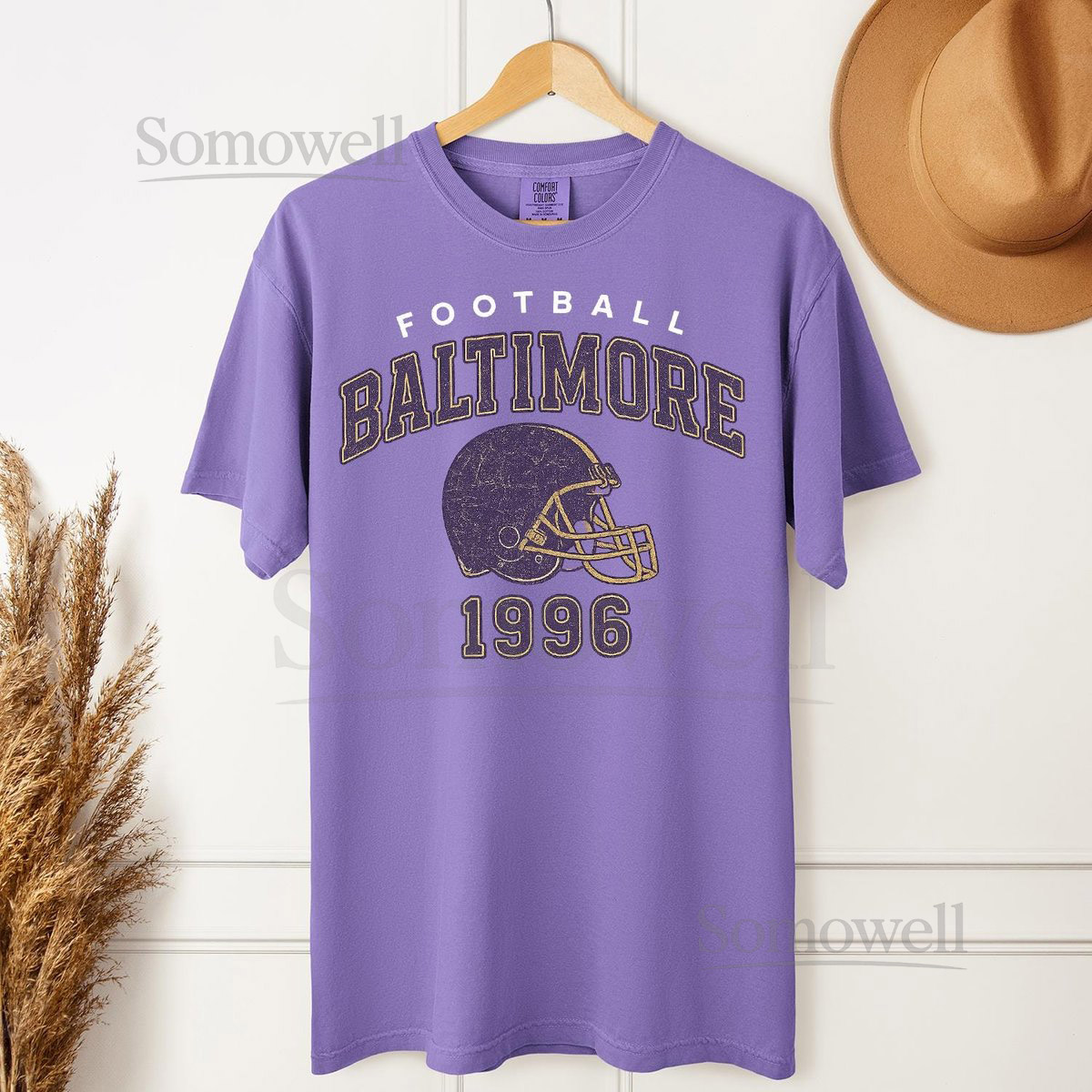 Baltimore Football Shirt Comfort Colors Shirt Vintage Baltimore T-Shirt Sport Shirt Game Day Shirt Retro Football Shirt Baltimore Gift_67