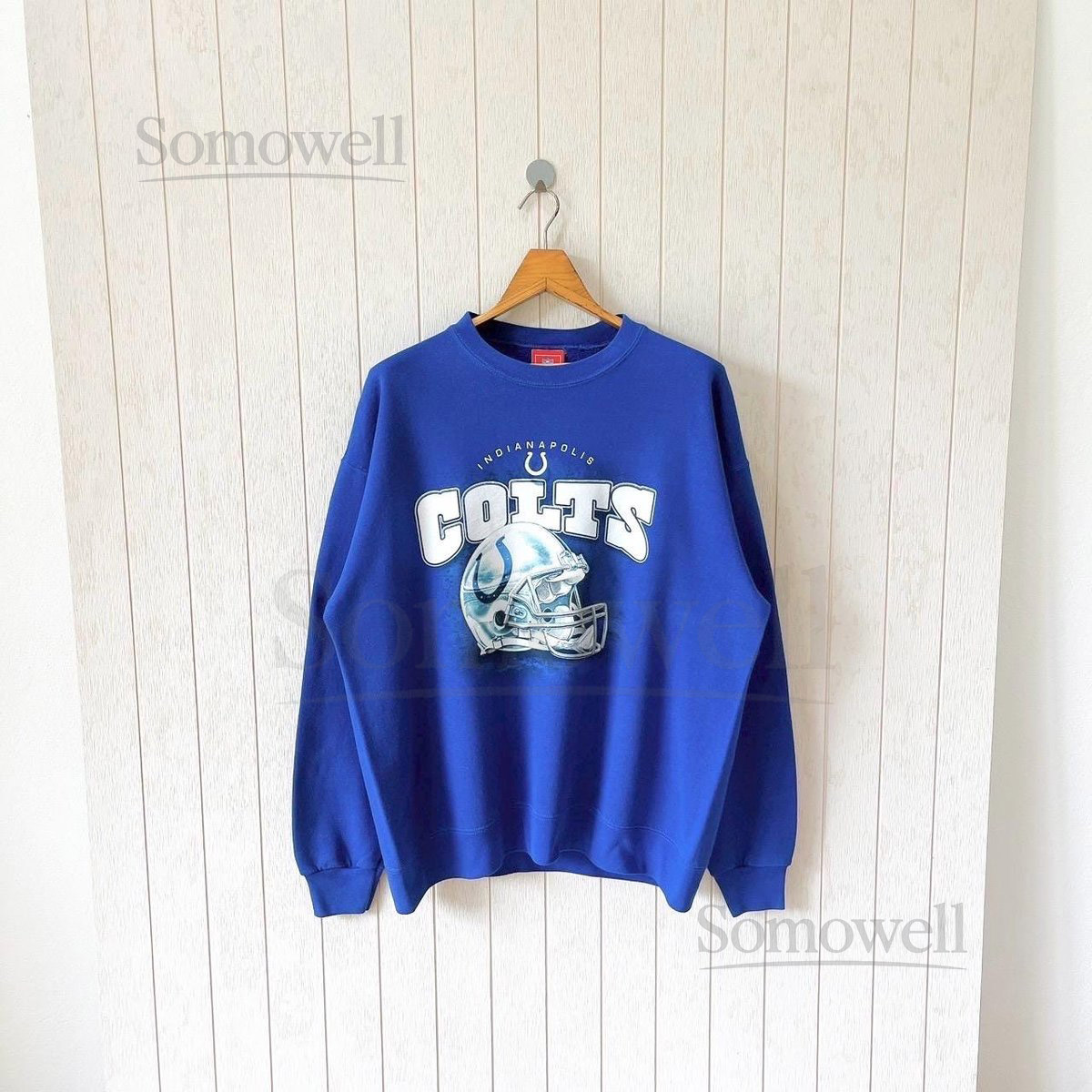 Vintage Indianapolis Colts Sweatshirt - 00s NFL Blue Pullover _986
