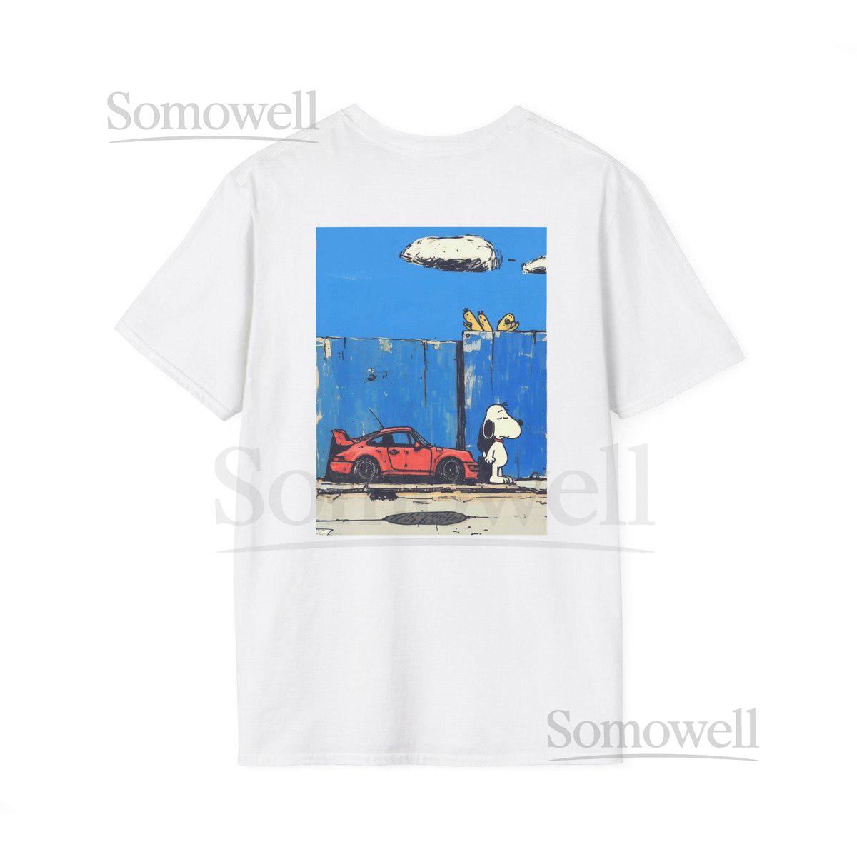 Snoopy Street Racer Tee - Retro Porsche x Urban Art Shirt_771