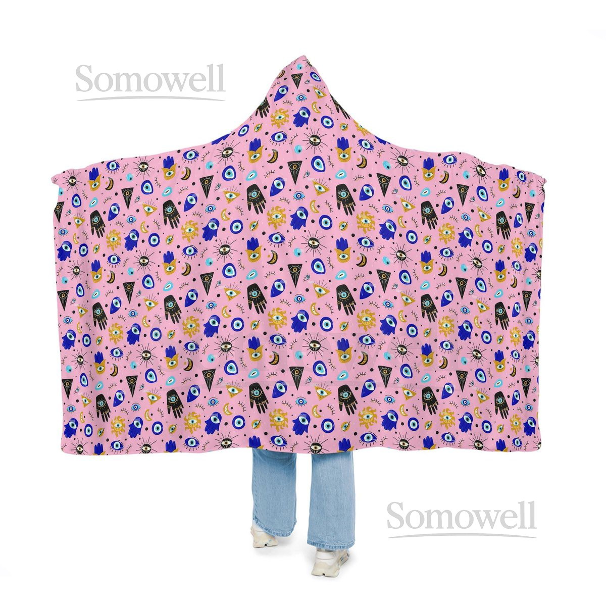 Comfy sleep with hooded blanket_19