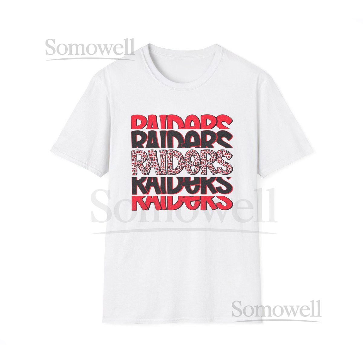 Unisex Raider Vibes T-Shirt - Softstyle Graphic Tee for Fans Casual Wear Gift for Sports Lovers Super Bowl Game Day Essential_774