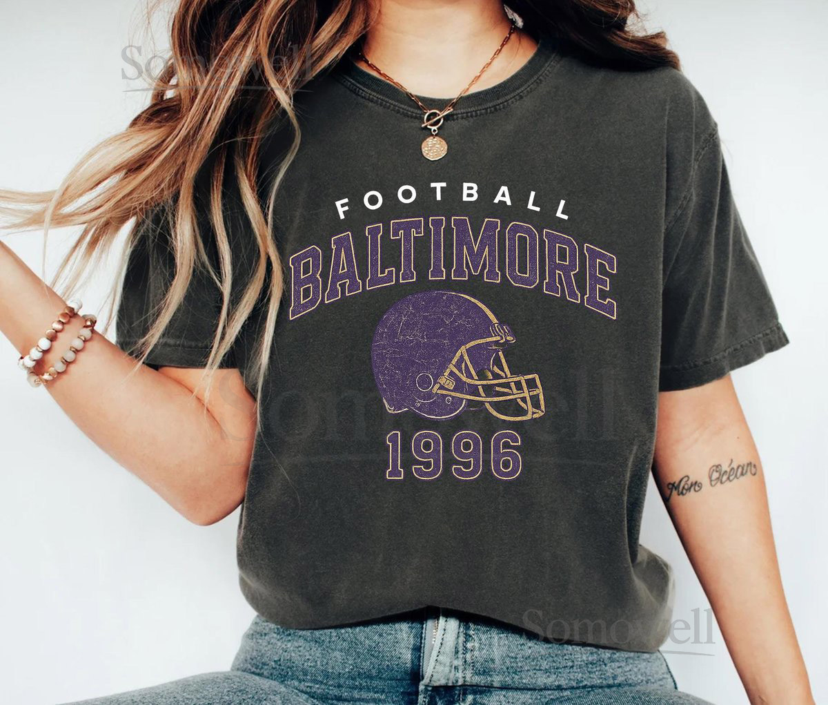 Comfort Colors Baltimore Football Shirt Retro Raven Football Crewneck Baltimore Mascot Tee Game Day Apparel Baltimore Football Fan Gifts_258