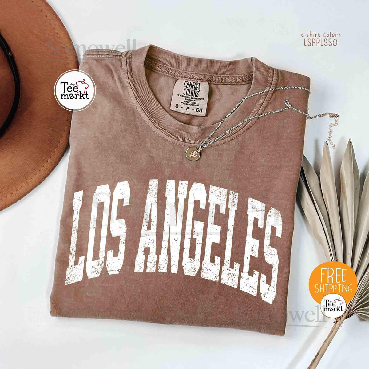 Comfort Colors Los Angeles Shirt Los Angeles Lover T-shirt Los Angeles Gift Shirt Retro Classic Los Angeles Trip T-shirt California Tee_96
