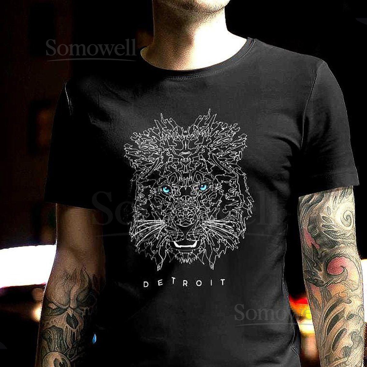 Detroit Lion T-Shirt Graphic Design_190