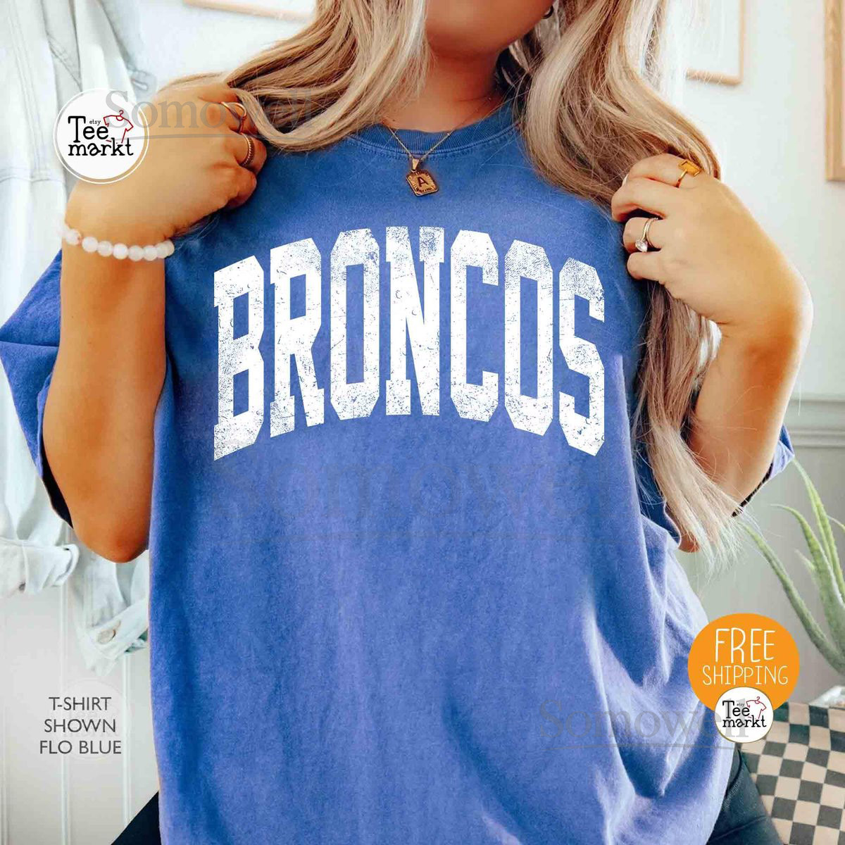 Comfort Colors Broncos Mascot Shirt Retro Broncos Mascot Tee Broncos Game Day Shirt Vintage College Broncos Team Spirit Pride Apparel_65