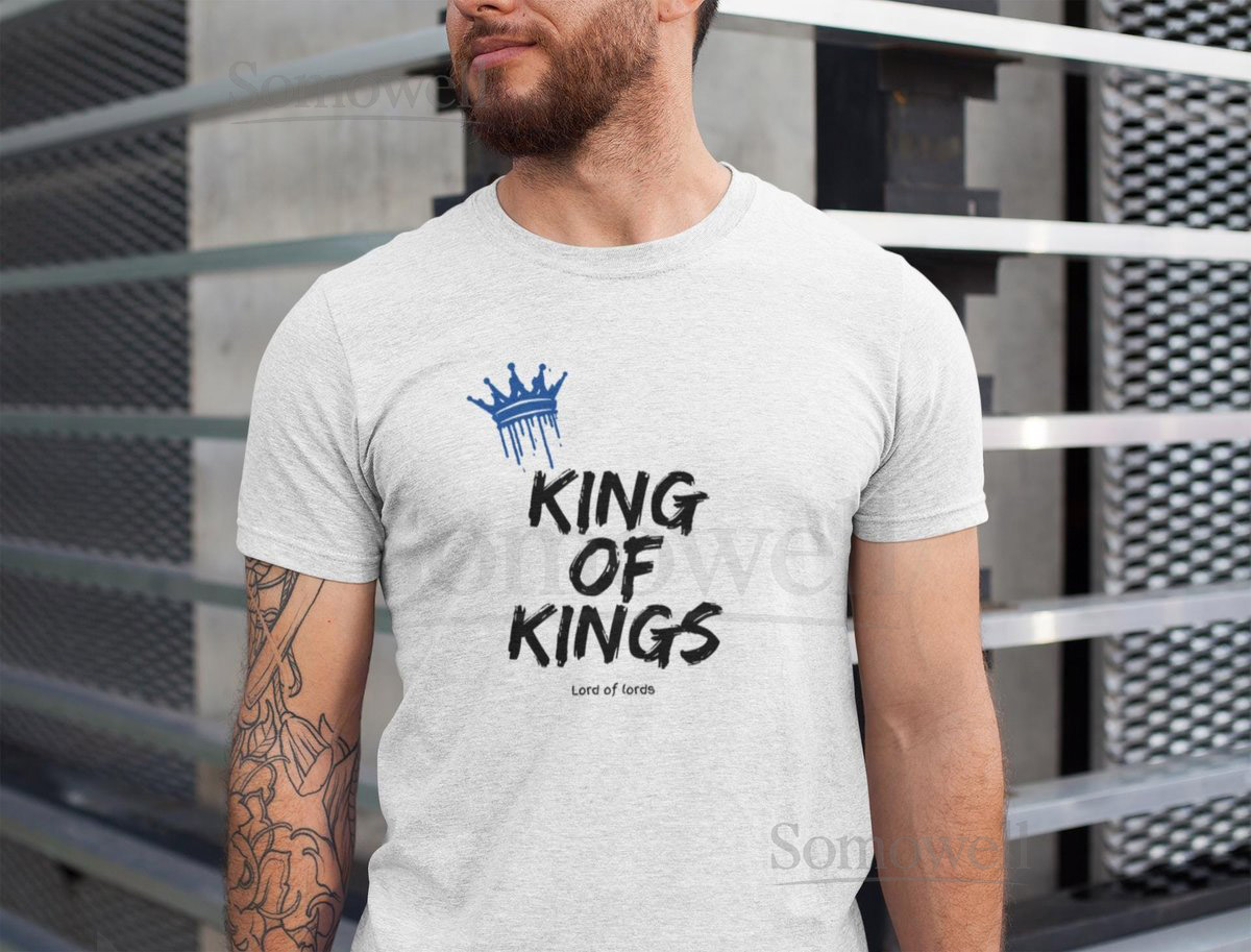 King of Kings Christian T-Shirt Inspirational Bible Verse Tee_221