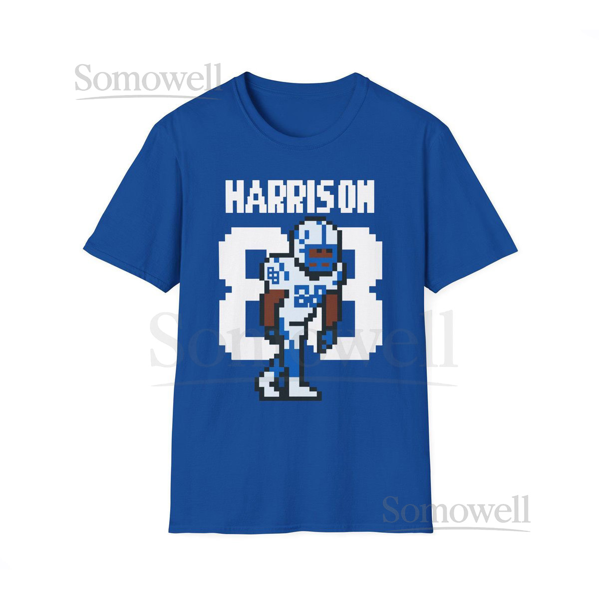Retro Marvin Harrison Tee 88 Colts Pixel Art T-Shirt Vintage 8-Bit Football Gamer_818