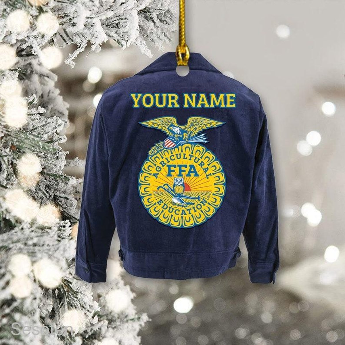 FFA Christmas Ornament Custom Photo Farmers Suilt Ornament FFA Ornament Ornament Future Farmers Of America Agriculture Farmers FFA_4350644448